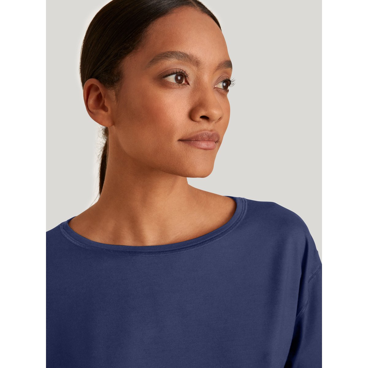 T-Shirt manches courtes Modal DEEPSLEEPWEAR BALANCING bleu cobalt, CALIDA
