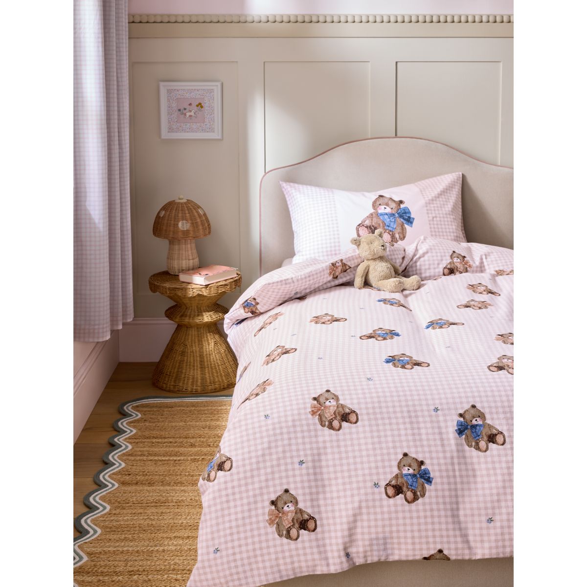 Parure de lit en coton brossé ultra-doux ours, NEXT