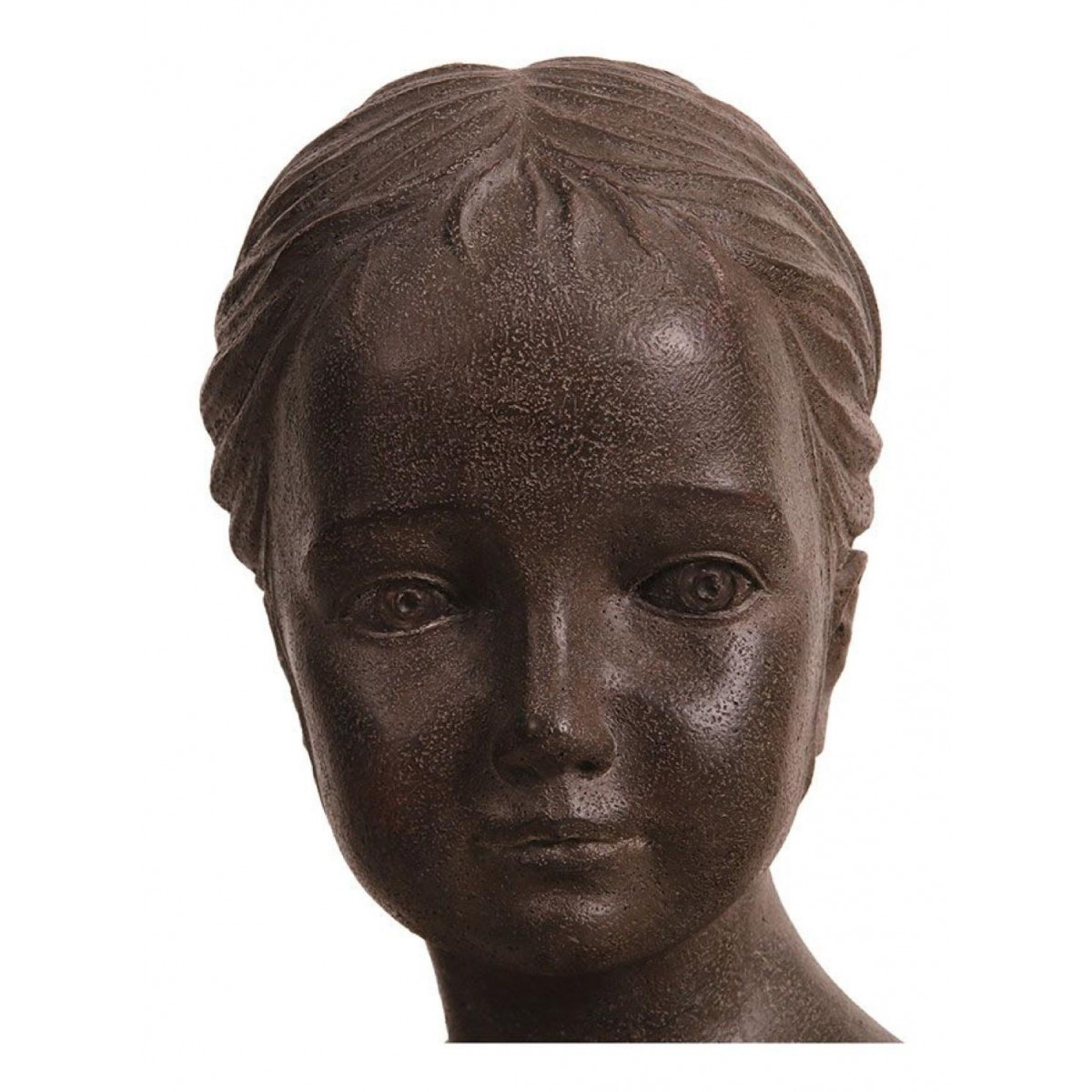 Statue buste jeune fille - CHARME marron, INTERIOR'S