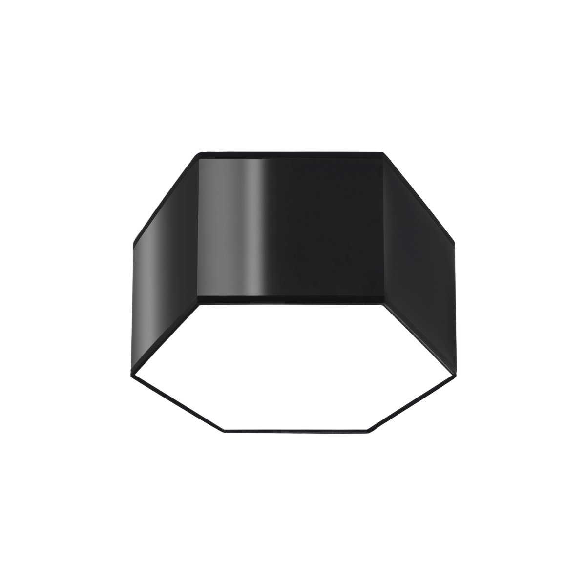 Plafonnier PVC Noir E27 2 Sunde 15 noir, EDEN