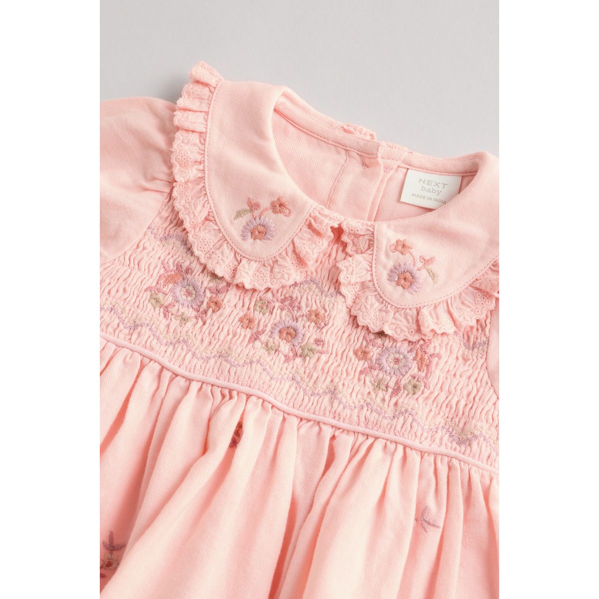 Robe brodée pour bébé rose, NEXT