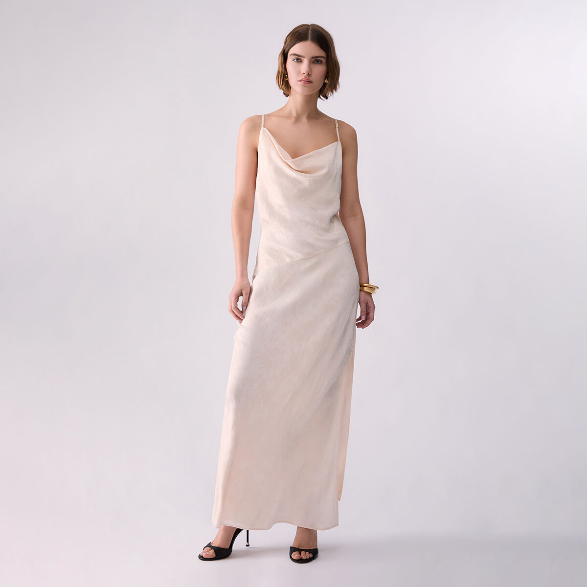 Robe Longue Jacquard crème, LIU JO