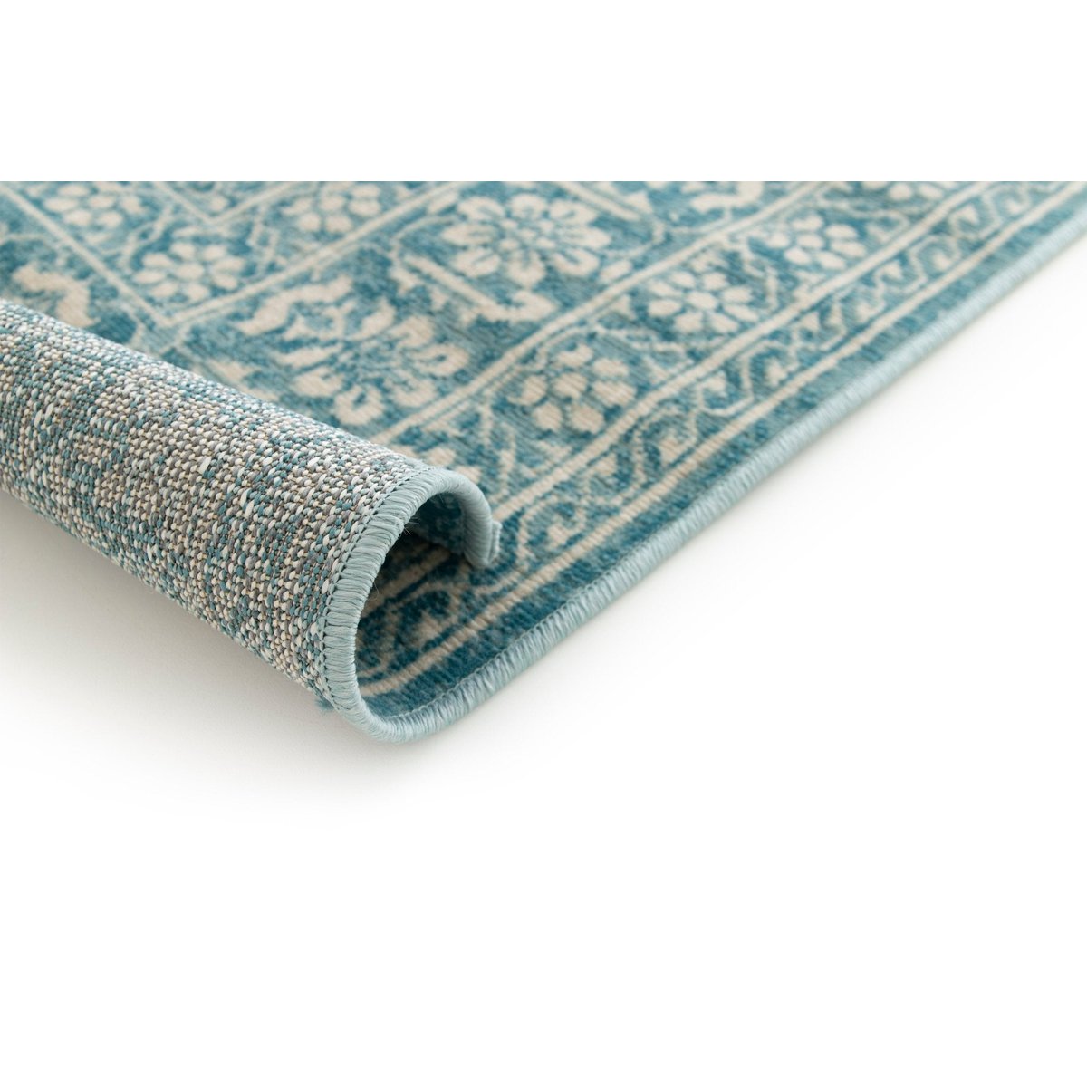 Tapis design de style vintage PALATINE bleu naturel, AFK LIVING