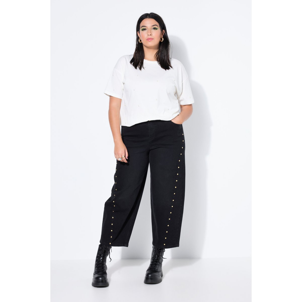 Jean Barrel avec rivets fantaisie noir, STUDIO UNTOLD