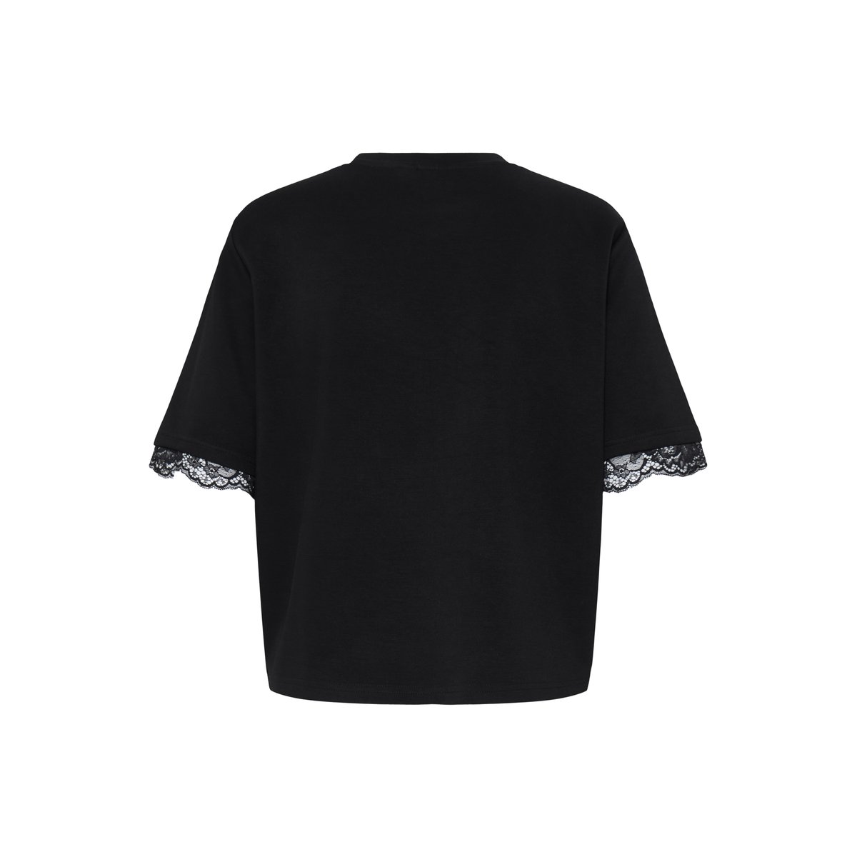 T-Shirt à manches courtes, col rond noir, ICHI