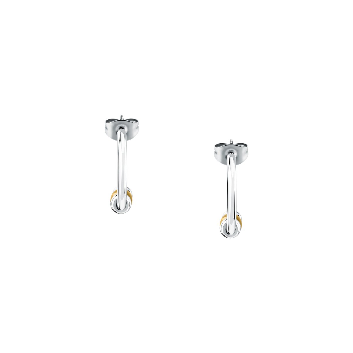 Boucles D'Oreilles en acier,cristaux, COLORI argent, or, MORELLATO