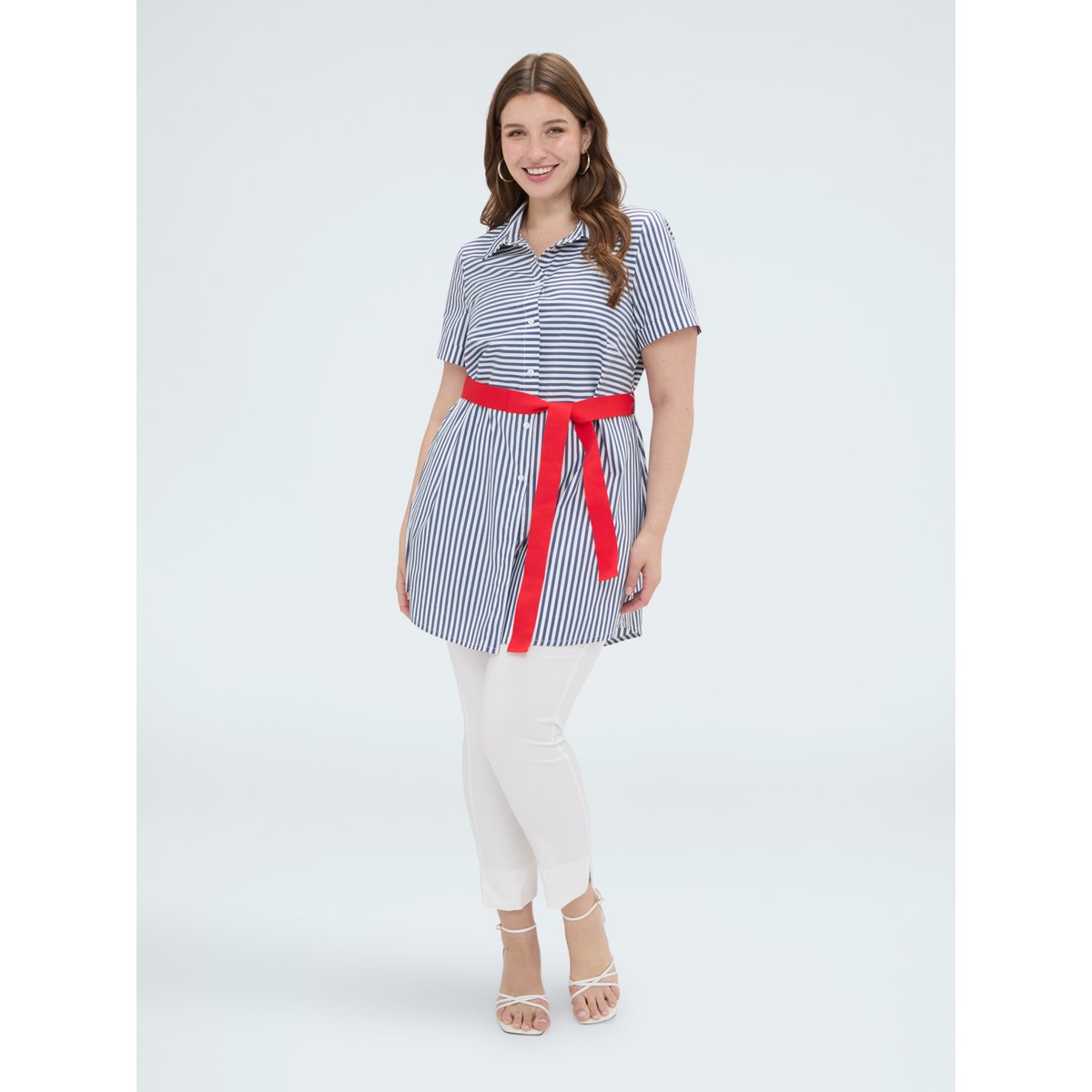 Chemise rayée bleu, FIORELLA RUBINO