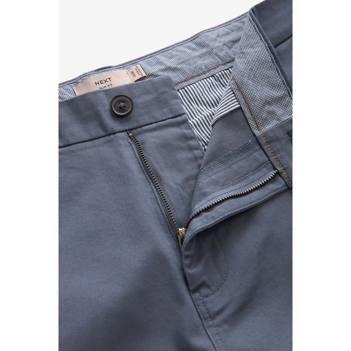 Short chino stretch bleu moyen, NEXT