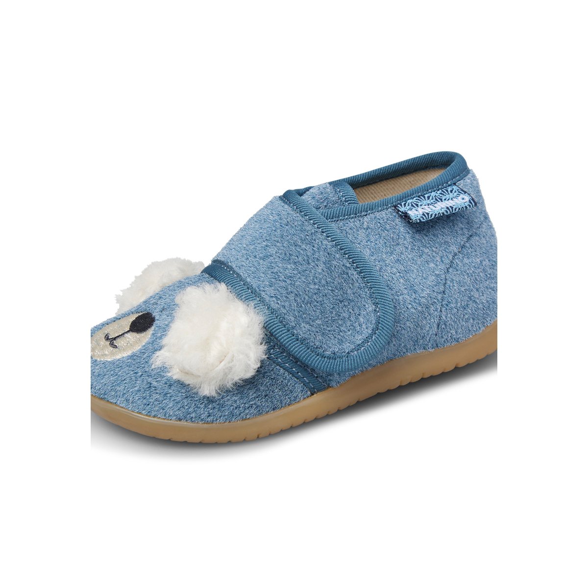 Pantoufles en tissu BISUE bleu clair-, NATURINO