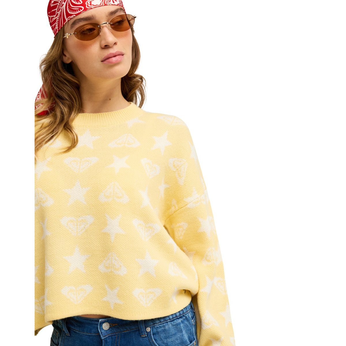 Pull MESSY STAR. jaune golden haze, ROXY