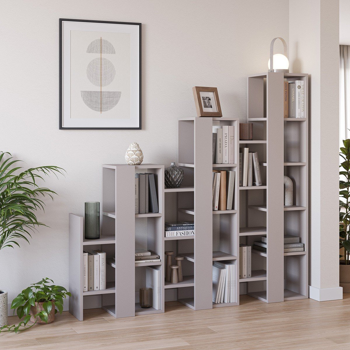 Étagère H151 cm - ANISSA marron, CALICOSY