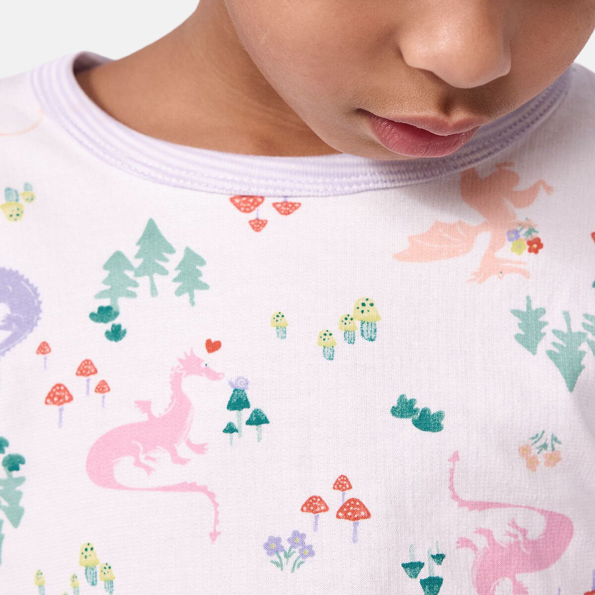 Pyjama en molleton, imprimé dinos imprimé, PETIT BATEAU