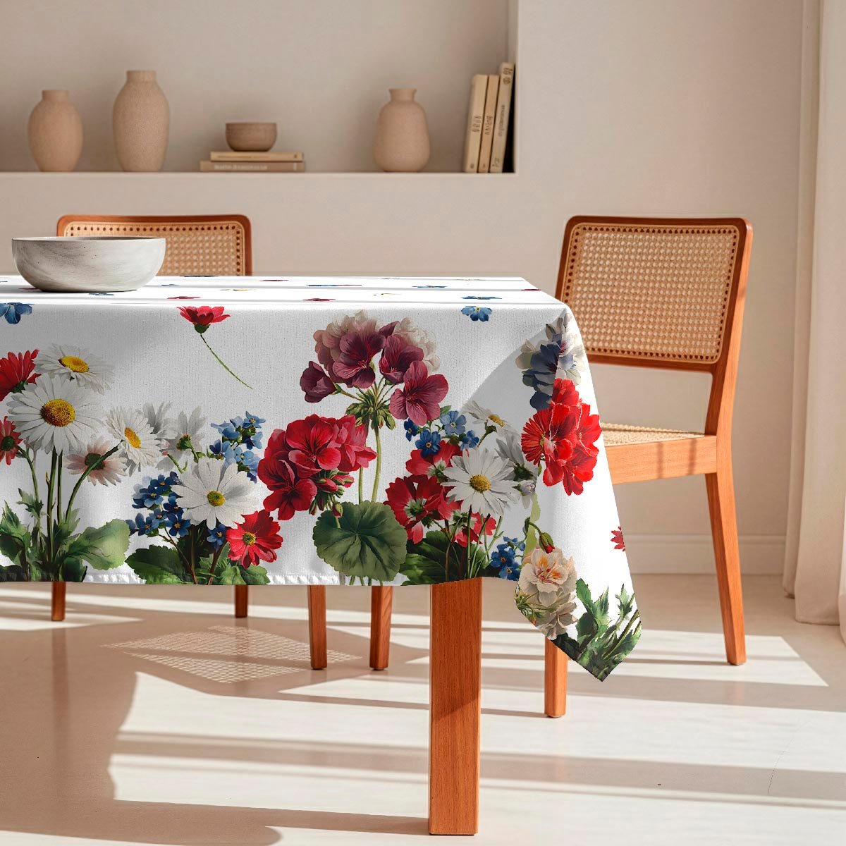 Nappe anti-taches Gerani - 100% coton - multicolore, NAF NAF HOME