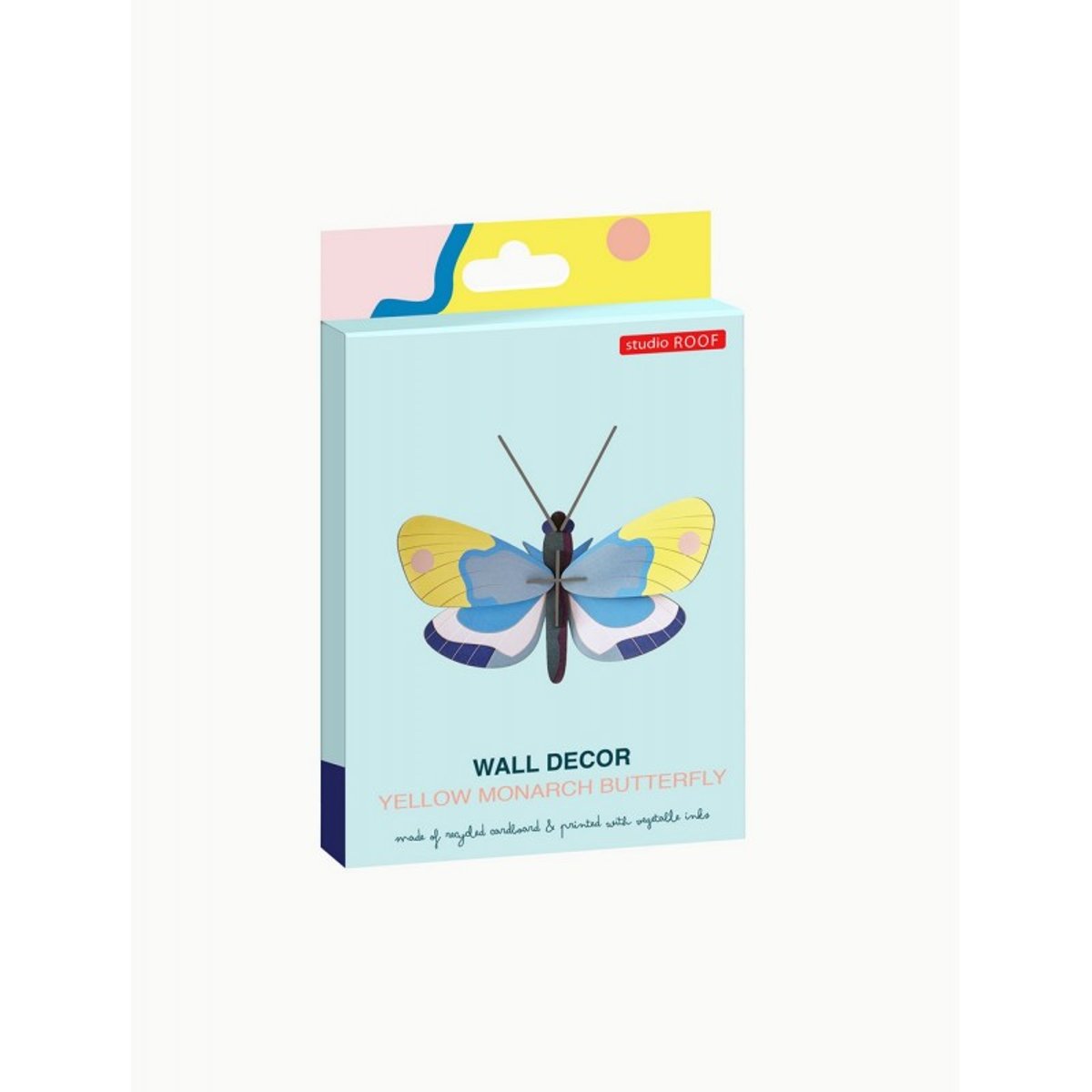 Papillon en carton Monarque multicolore, STUDIO ROOF