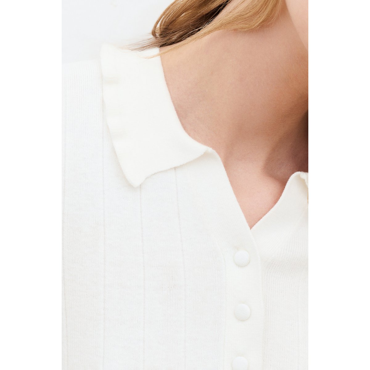 Pull droit court MDANNIE ecru, CAROLL