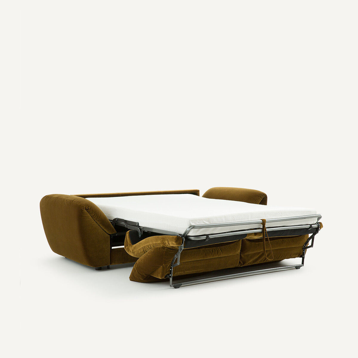 Canapé 3P convertible velours, Edgar  bronze, AM.PM