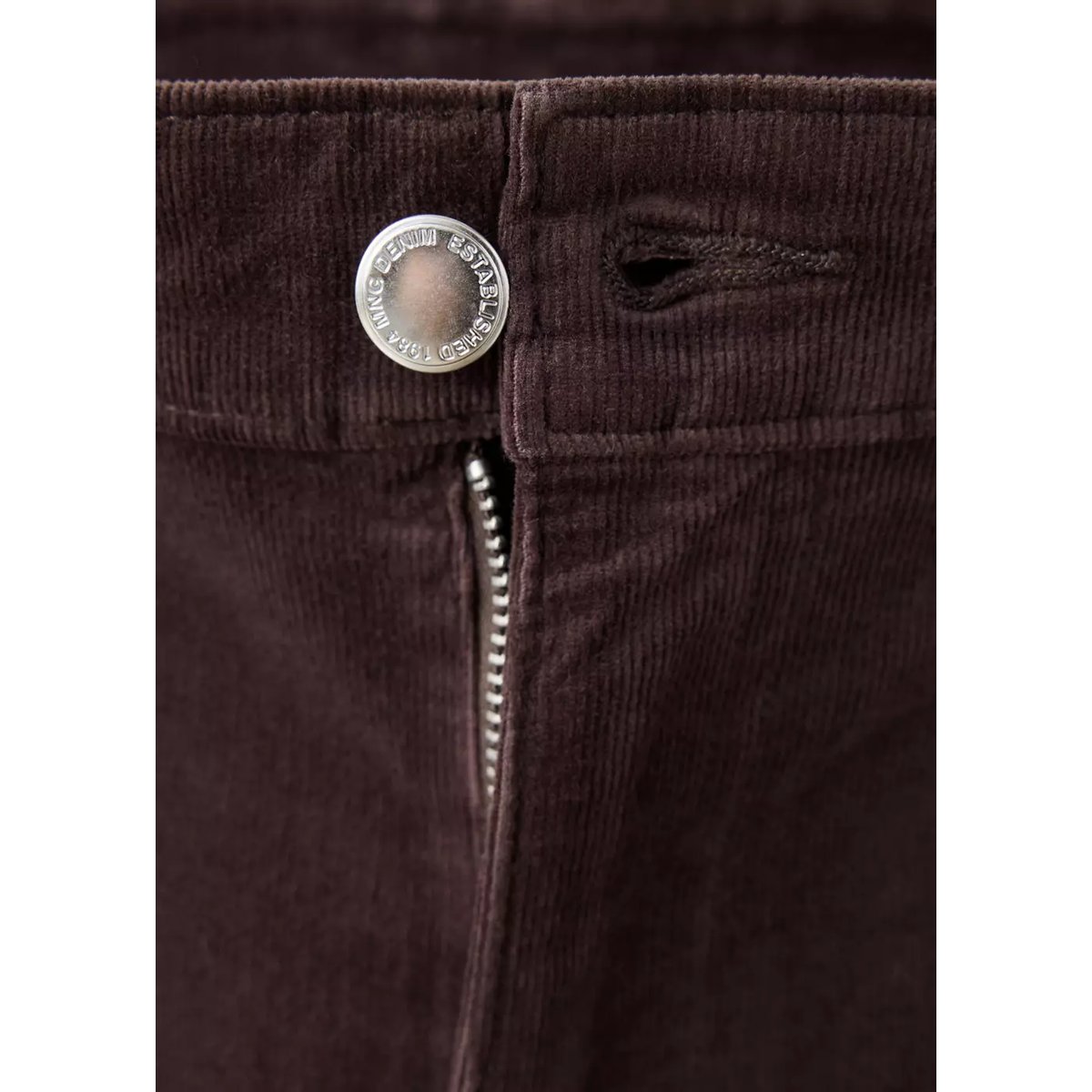 Pantalon flare velours côtelé marron, MANGO
