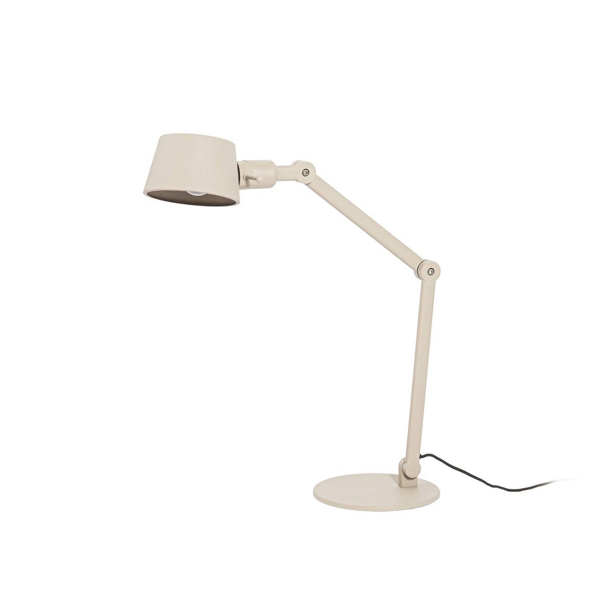 Lampe à poser en métal moderne, Silka beige, LUCANDE