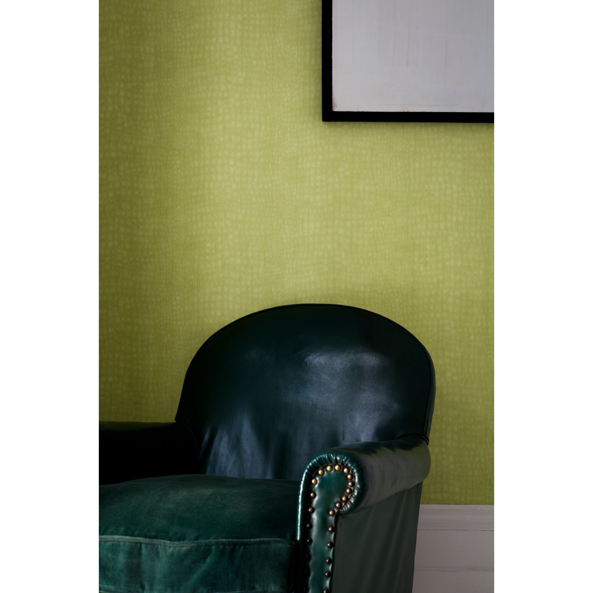 Papier peint Crocodile vert anis, BOUTIQUE