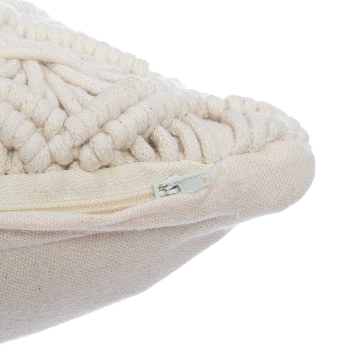 Coussin déhoussable ETÉ INDIEN beige, ATMOSPHERA