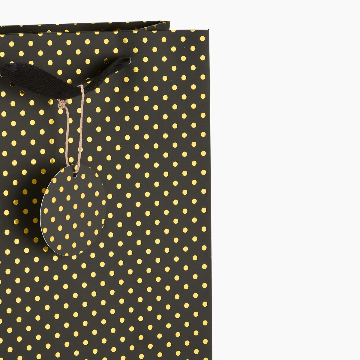 Sac cadeau, taille M noir, MONOPRIX