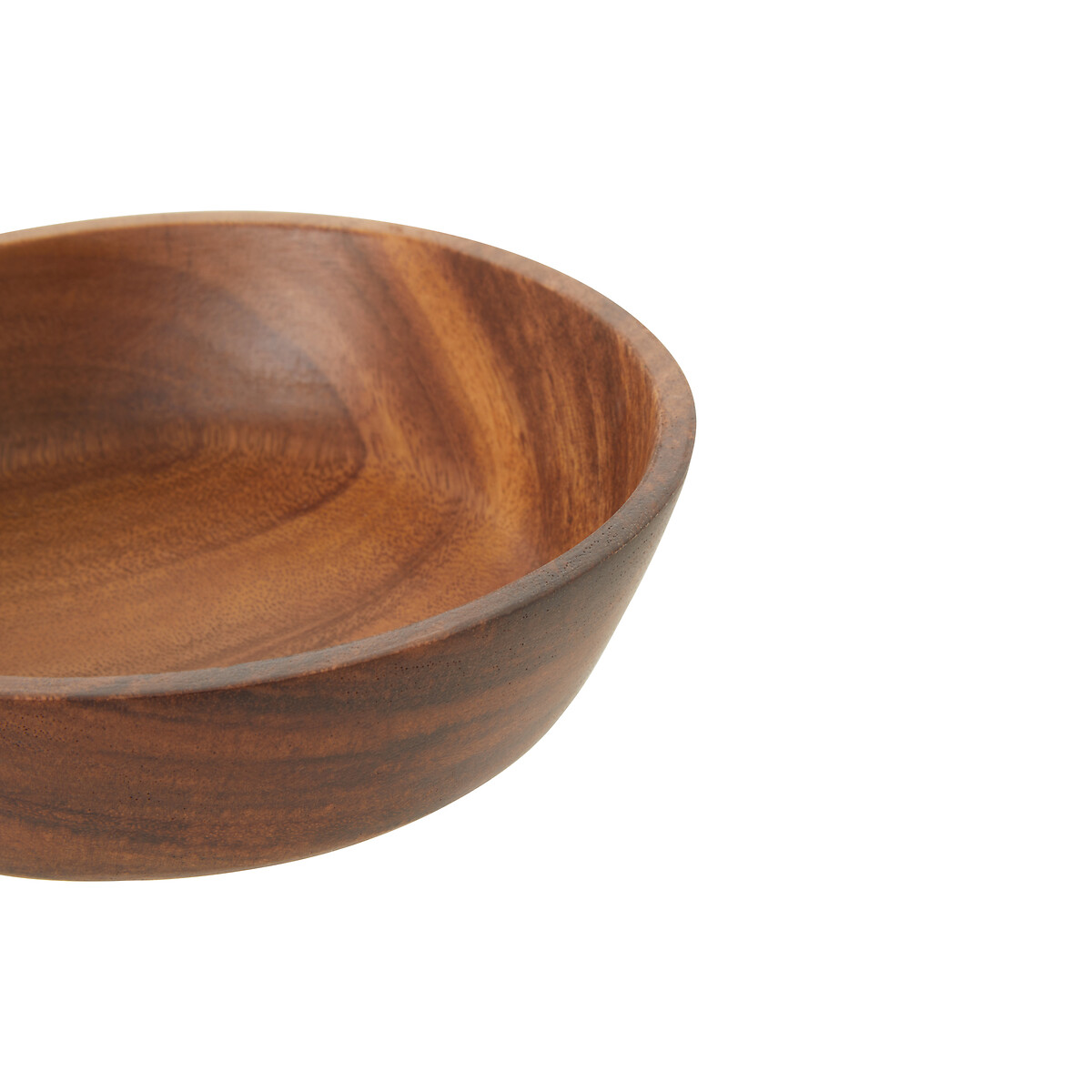 Medium Organic Acacia Wood Tapered Bowl brown, SO'HOME