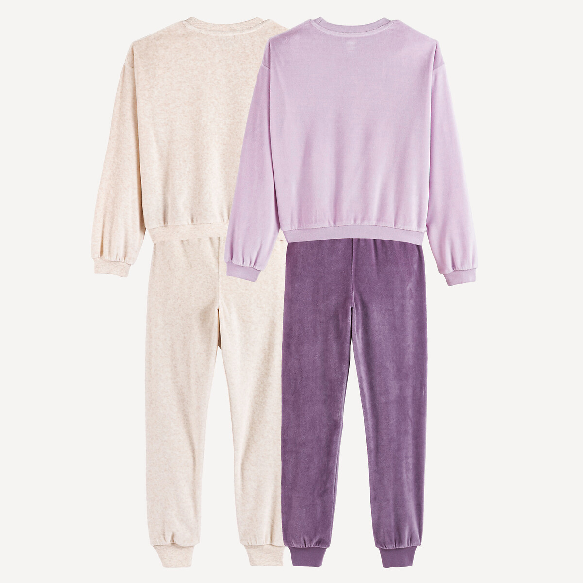 Lote de 2 pijamas de veludo, padrão sushi e bubble tea sortido, LA REDOUTE COLLECTIONS