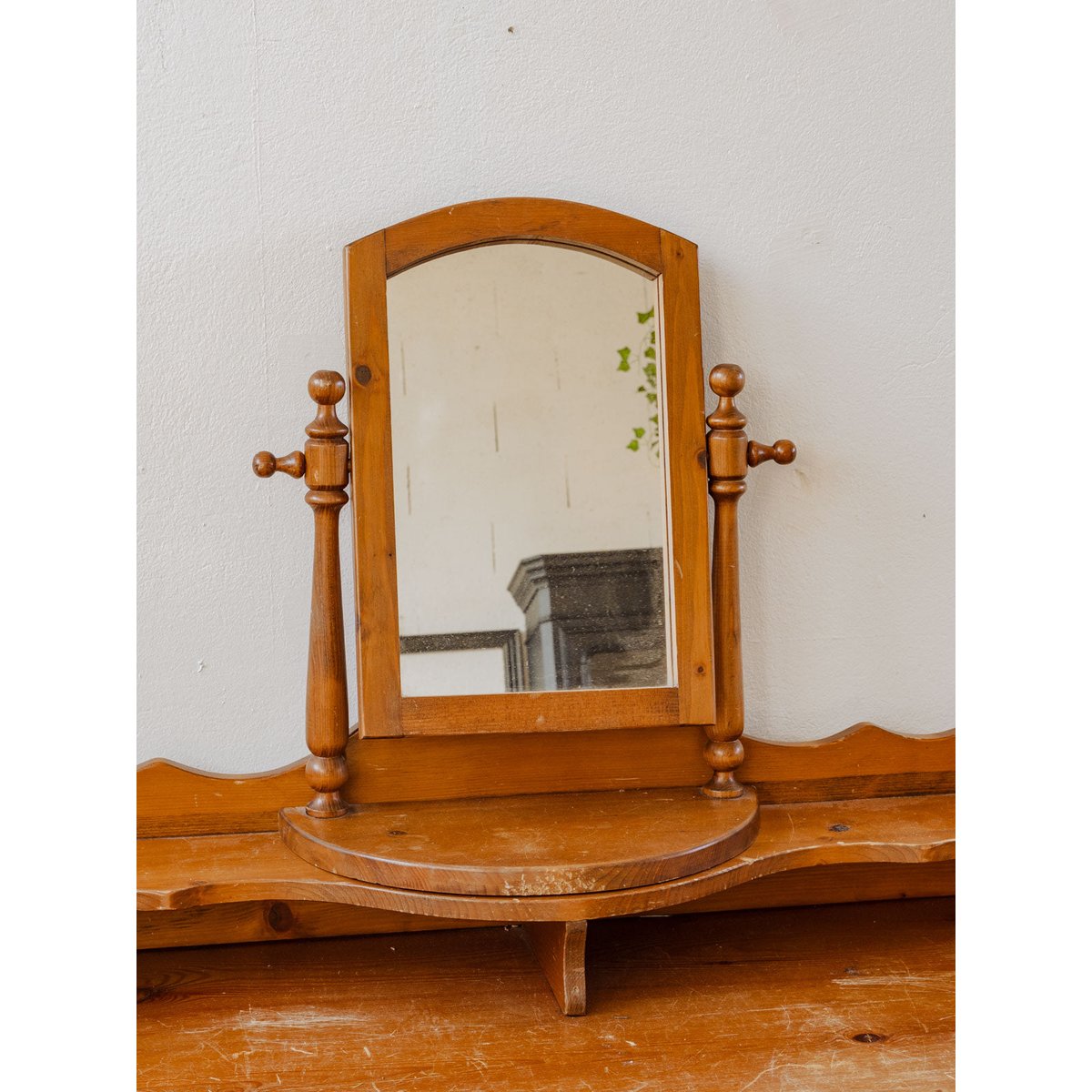 Coiffeuse vintage en bois clair Louise N°259 - Bon état bois clair, DEBONGOUT