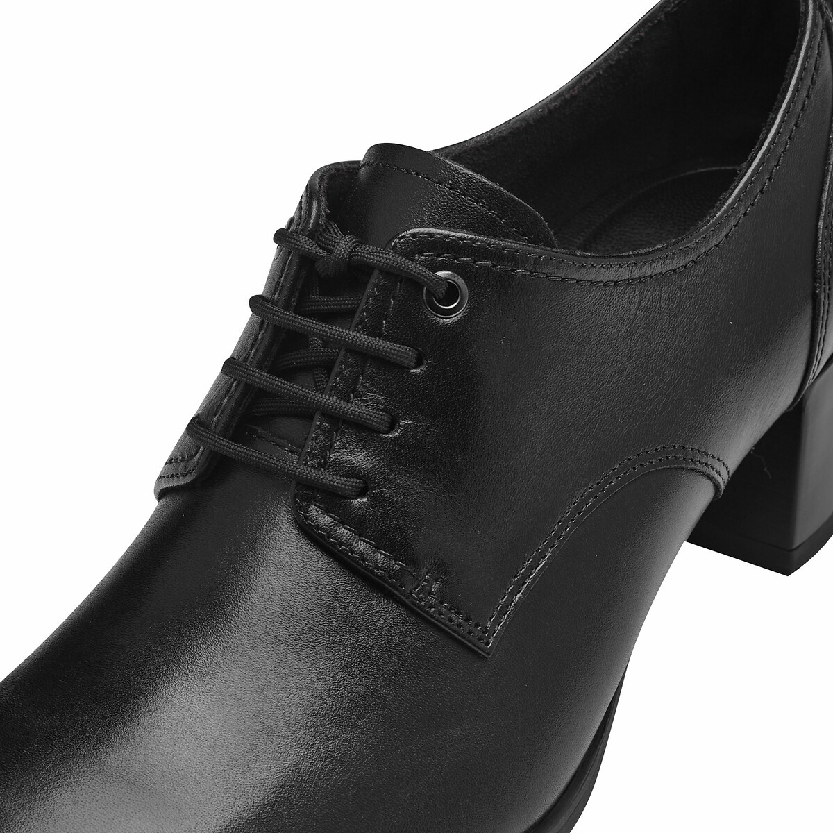 Francesine in pelle con tacco nero , TAMARIS