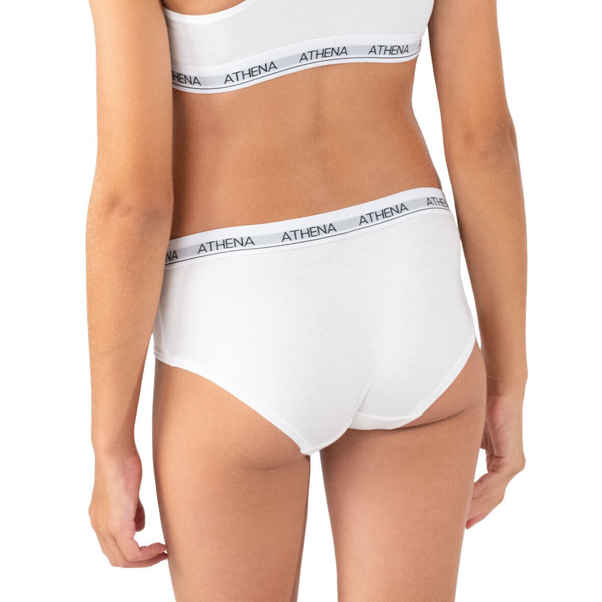 Set van 2 slips grijs + wit, ATHENA