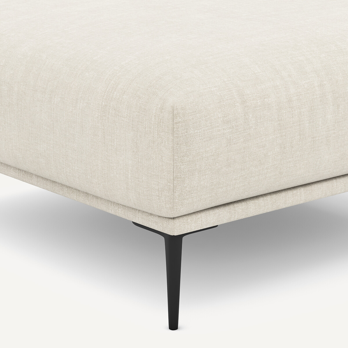 Repose-pieds XL en coton et lin, OSCAR beige, AM.PM X EMMANUEL GALLINA