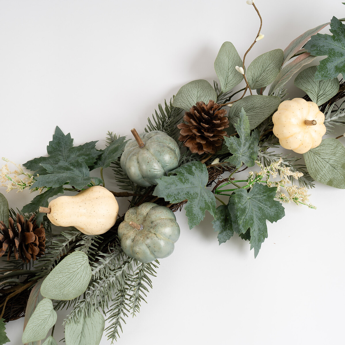 80cm Pumpkin Table Centrepiece Swag in Green green, SO'HOME