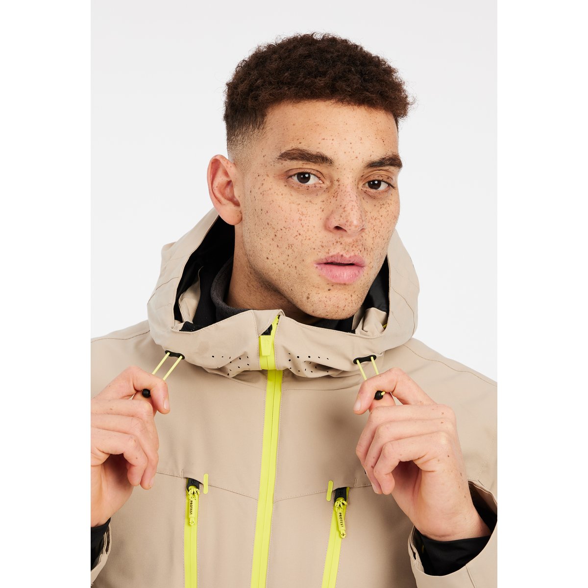 Veste de ski et de snowboard PRTTIMOTHY bamboobeige, PROTEST