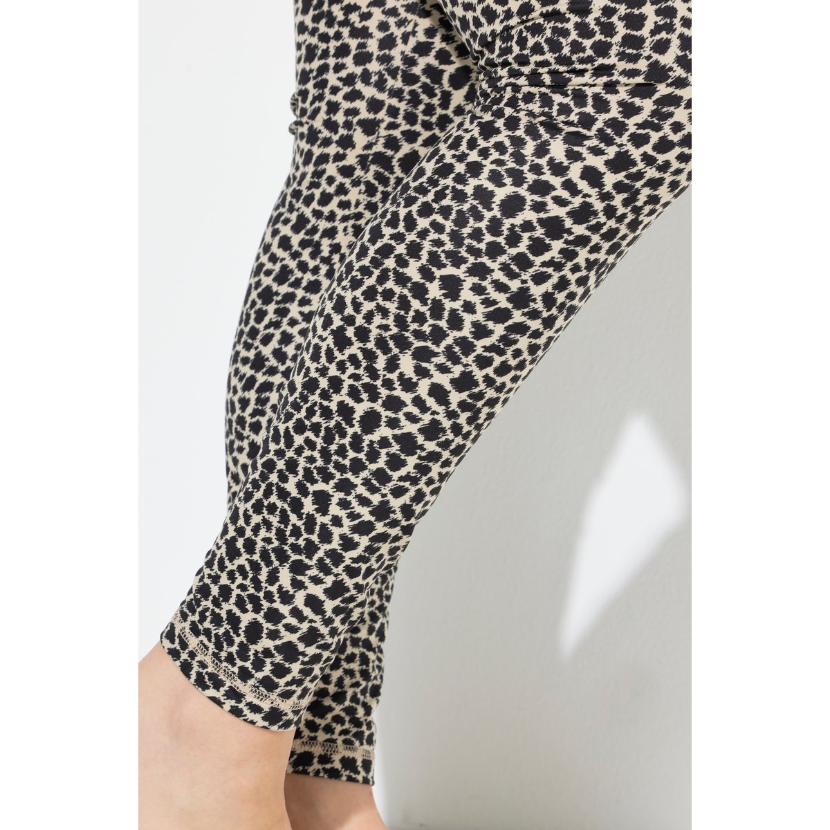 Legging technique de ski, motif léopard noir, ULLA POPKEN