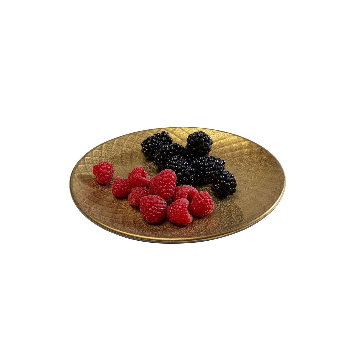 Lot de 4 assiettes plates à dessert, DIVA or, KARE DESIGN