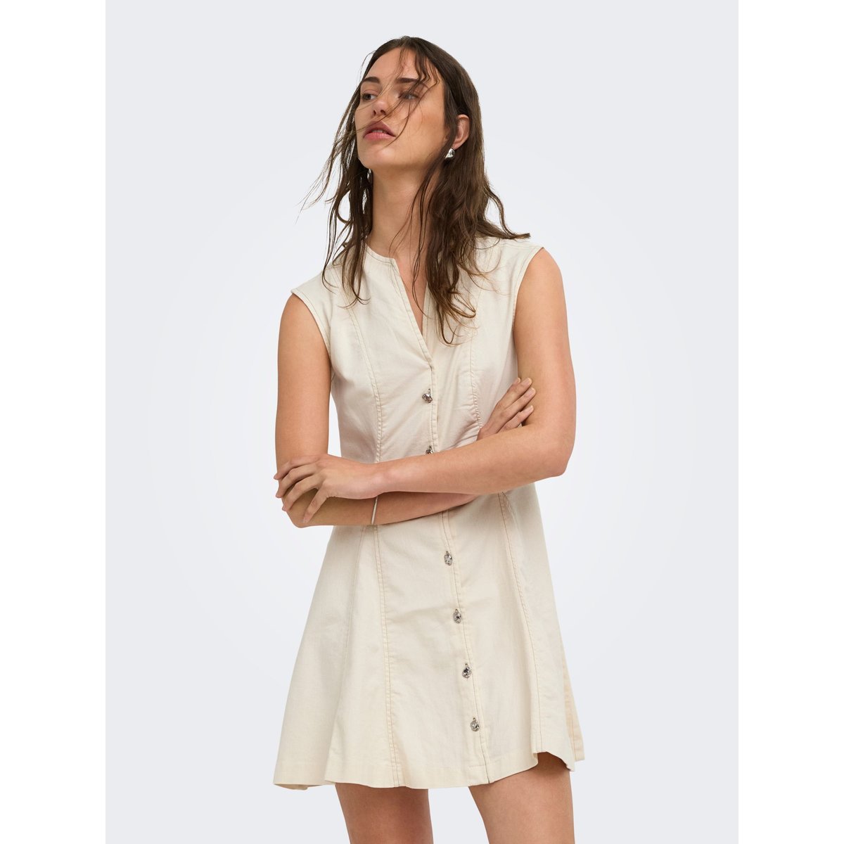 Robe ecru, ONLY