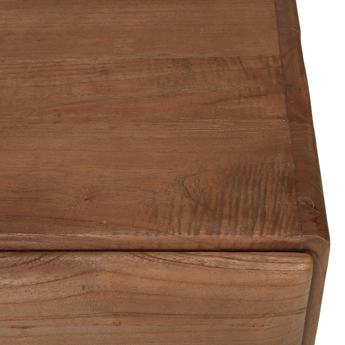 Meuble TV 4 portes en bois de mindi ARCUS bois naturel, PIER IMPORT