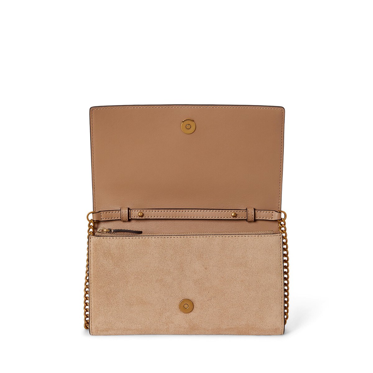 Pochette en cuir suède, ADAIR camel, LAUREN RALPH LAUREN