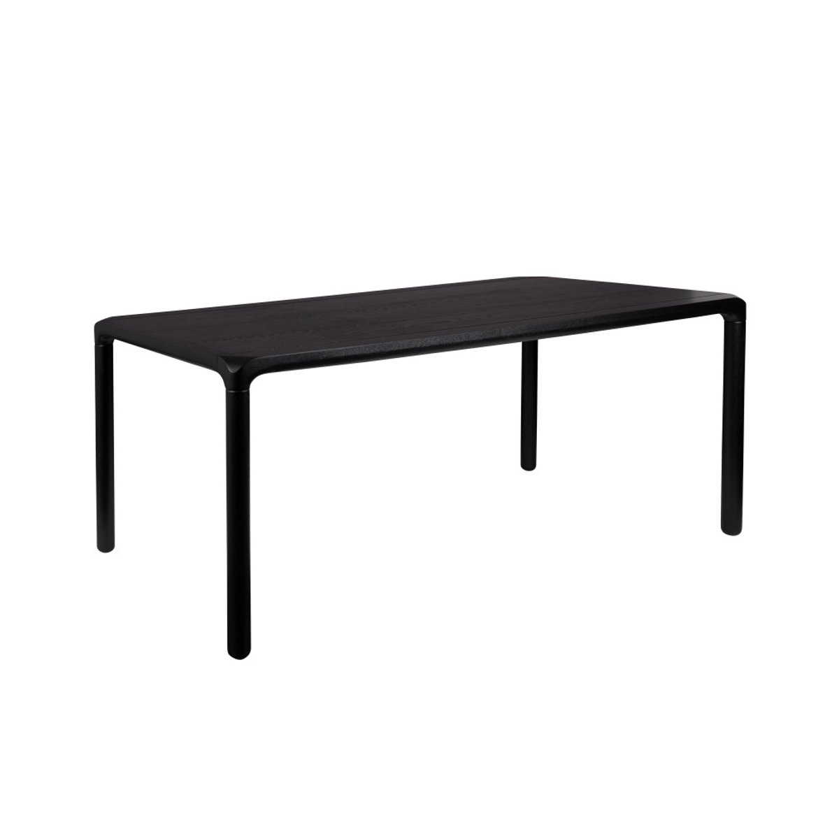 Table à manger carré en bois, L.160 , STORM noir, ZUIVER