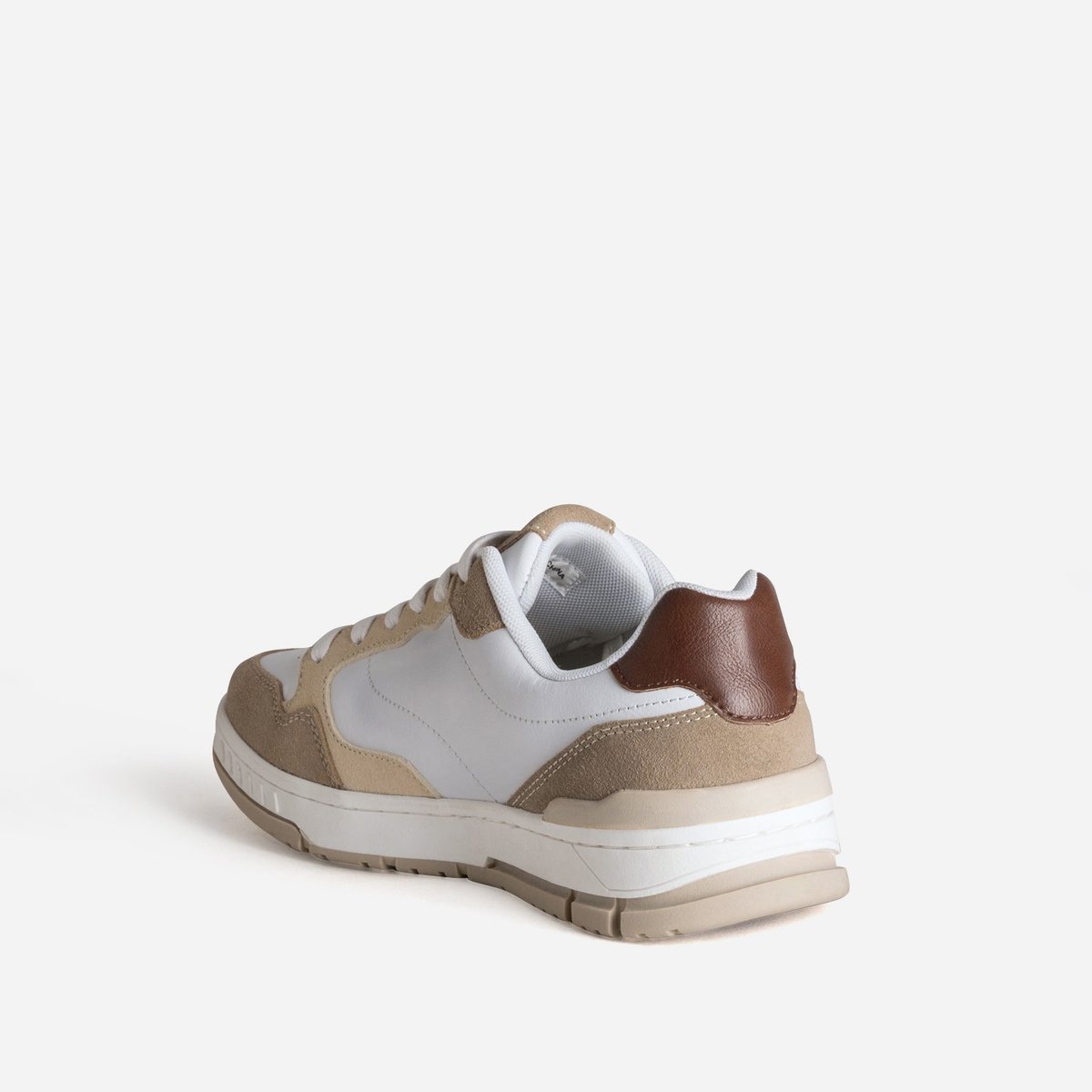 Basket en cuir PHILIBERT blanc, ERAM