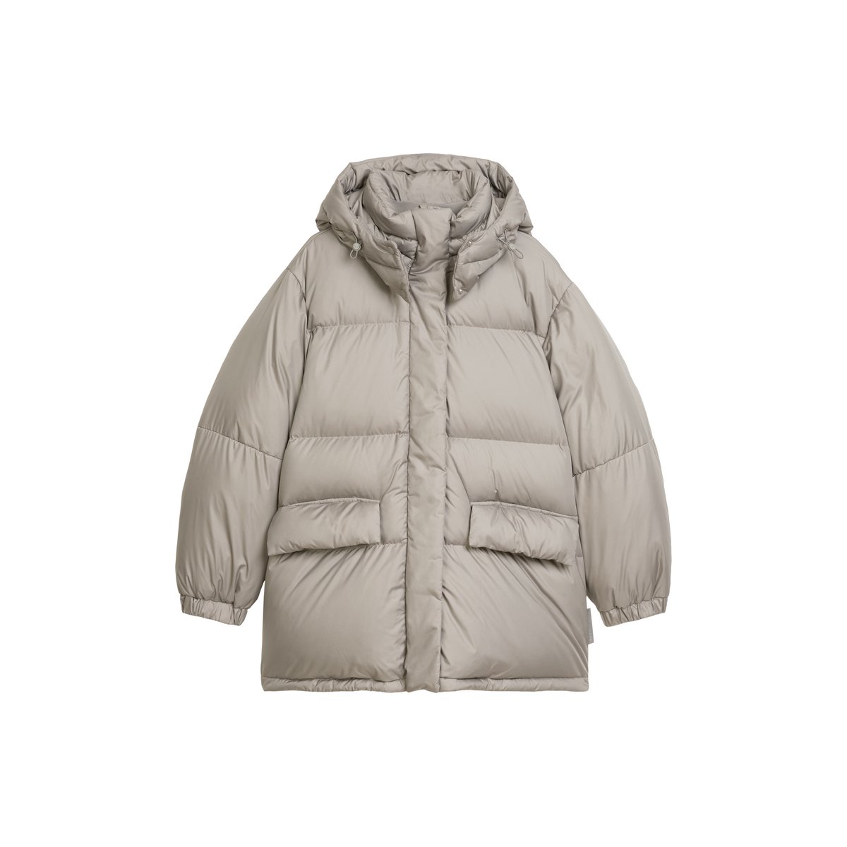 Veste bouffante en duvet oversize en polyester ripstop recyclé gris, MARC O’POLO DENIM