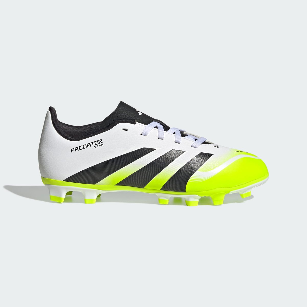 Chaussure Predator Club Terrain Souple/Multi-Surfaces Enfants cloud white / core black / lucid lemon, adidas Performance