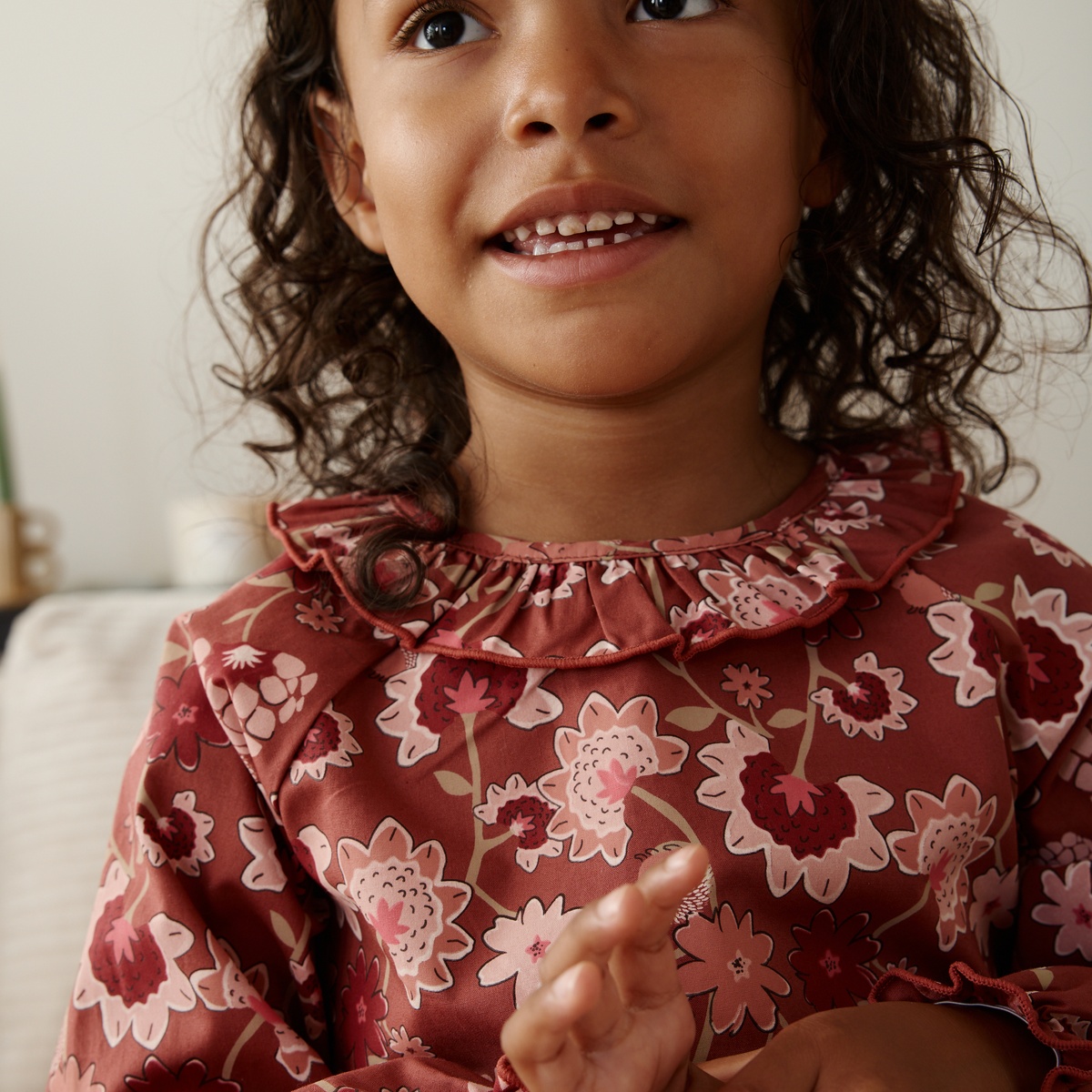 Blouse enfant en popeline Harmony rose, PETIT BEGUIN