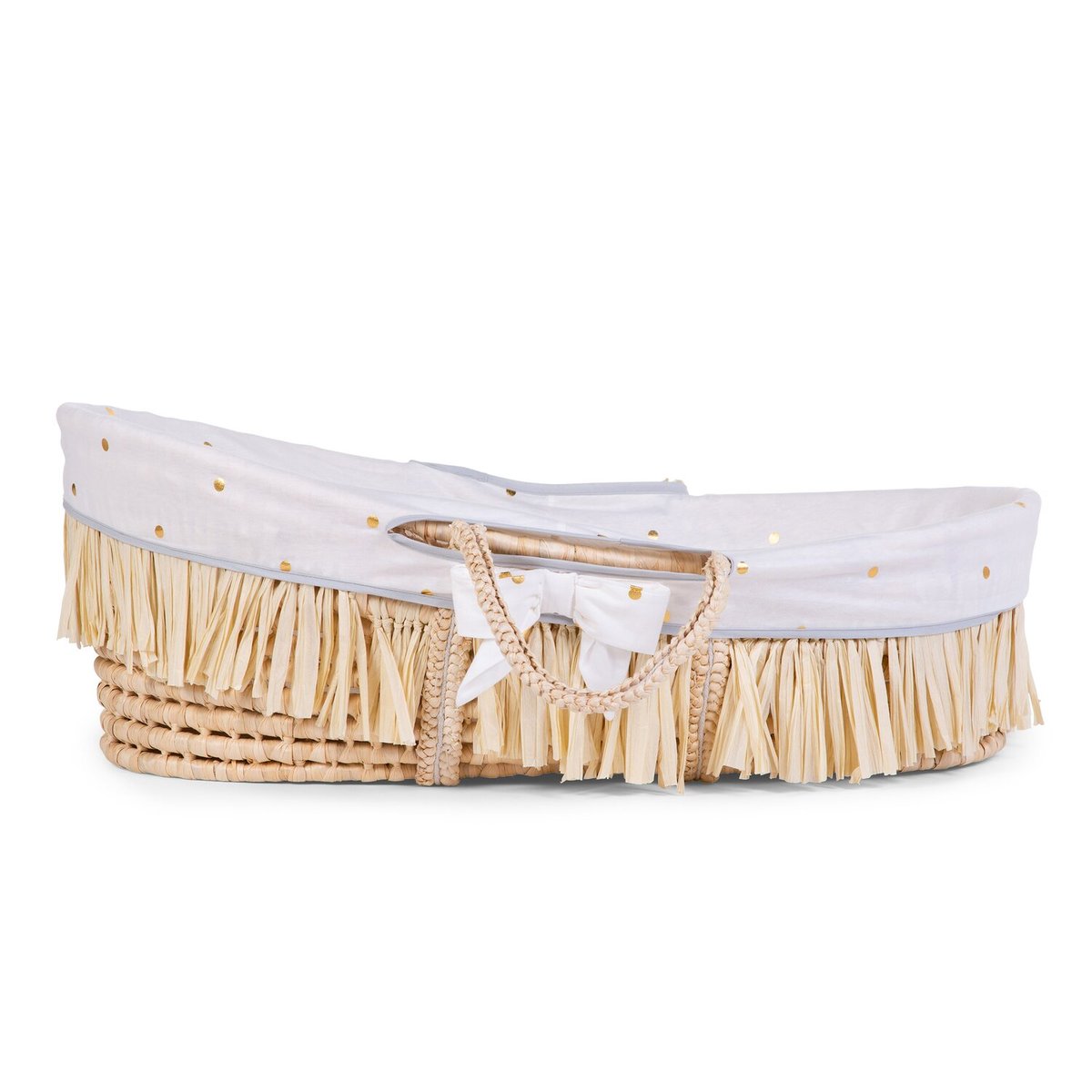 Habillage panier couffin jersey doré, blanc, CHILDHOME