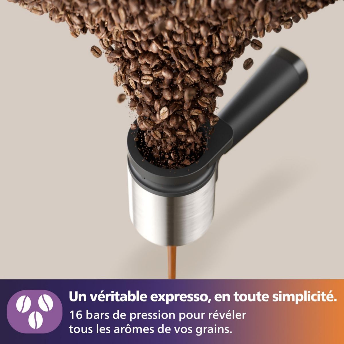 Machine à expresso Baristina BAR300/60 cafetière à grain Noire couleur unique, PHILIPS