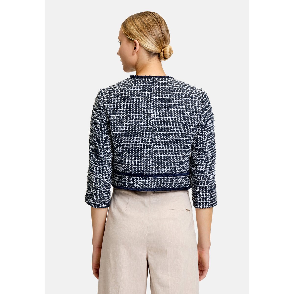 Boléro à poches plaquées dark blue melange, BETTY & CO