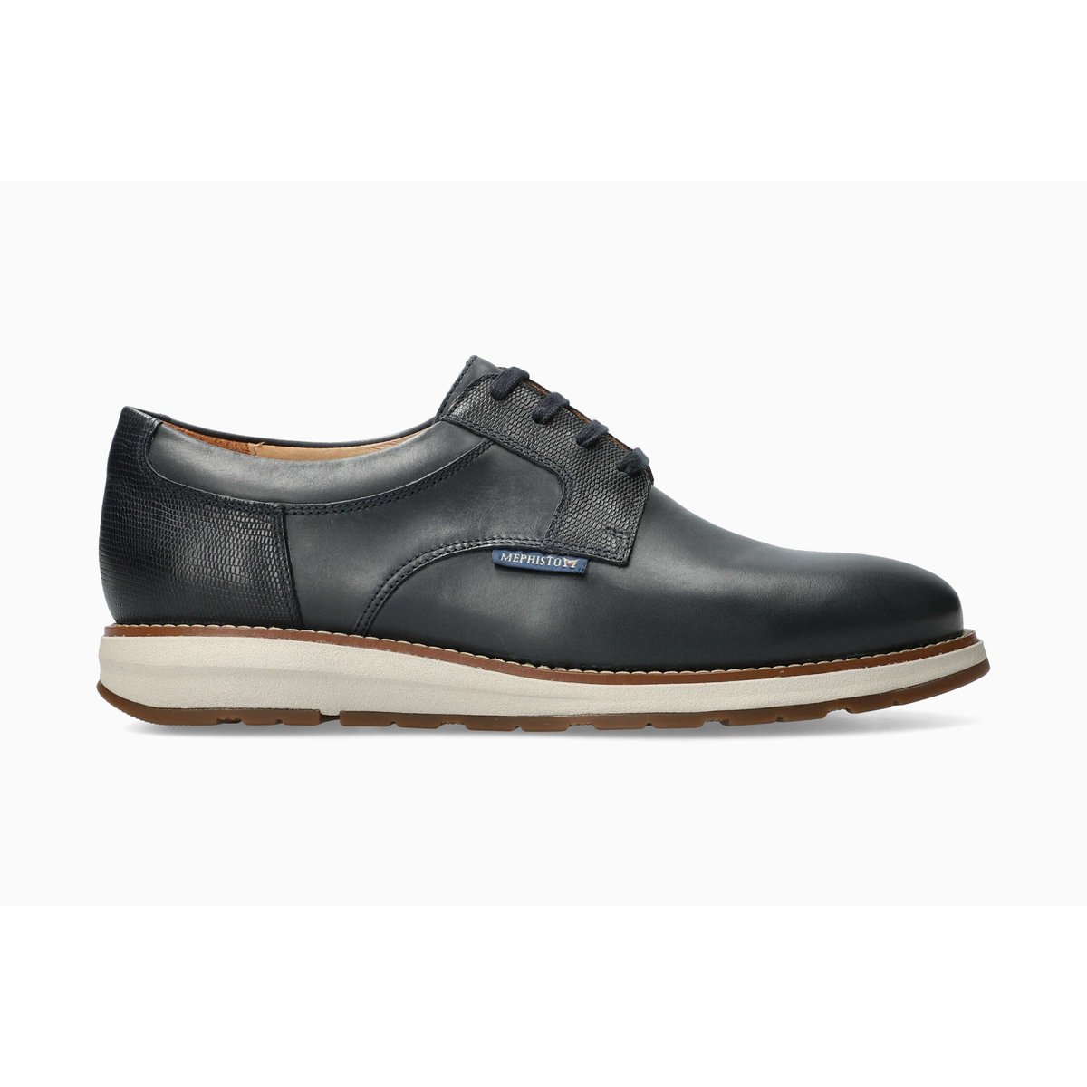 Mocassins en cuir RAY bleu foncé p5150202, MEPHISTO