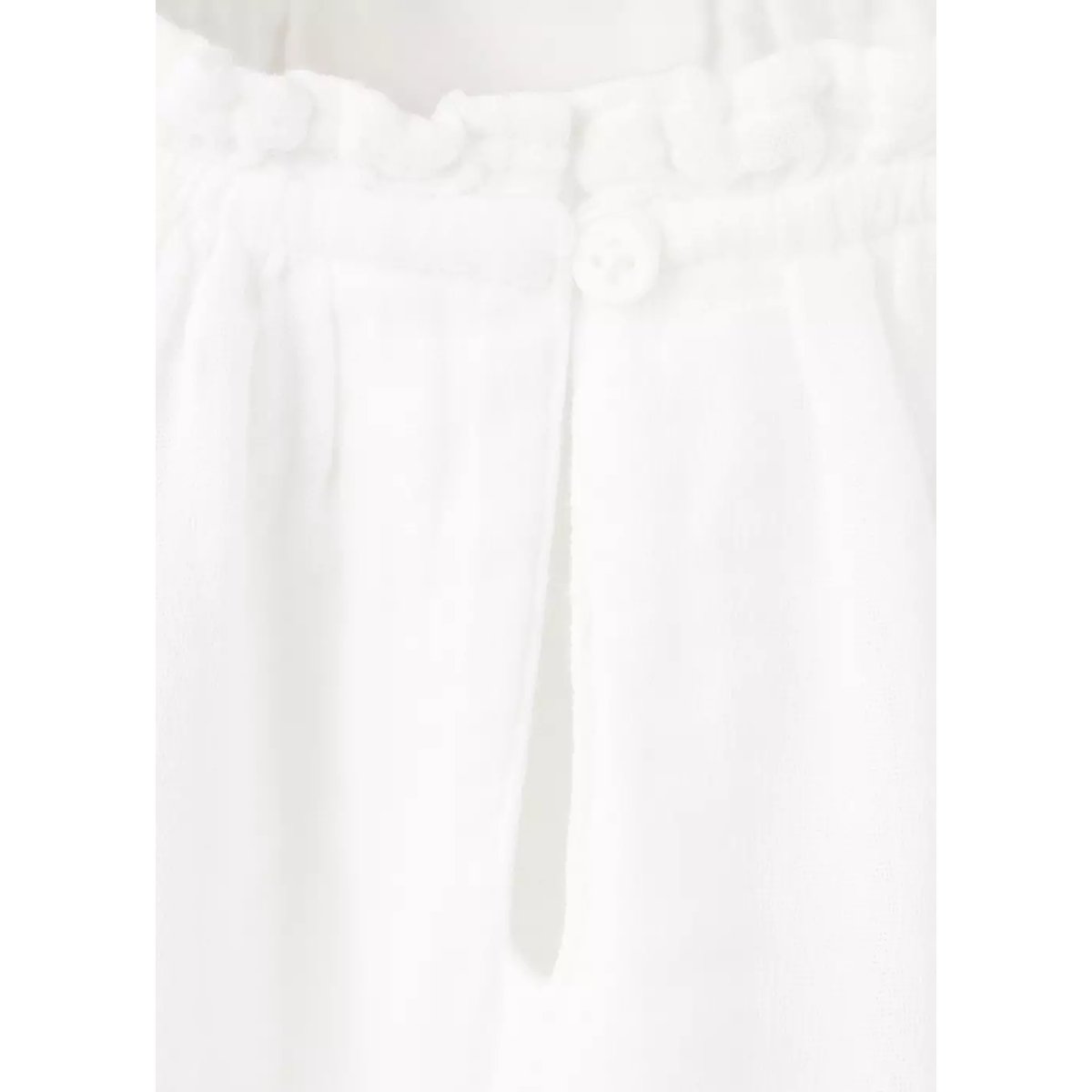 Blouse en coton à broderies ajourées blanc, MANGO KIDS