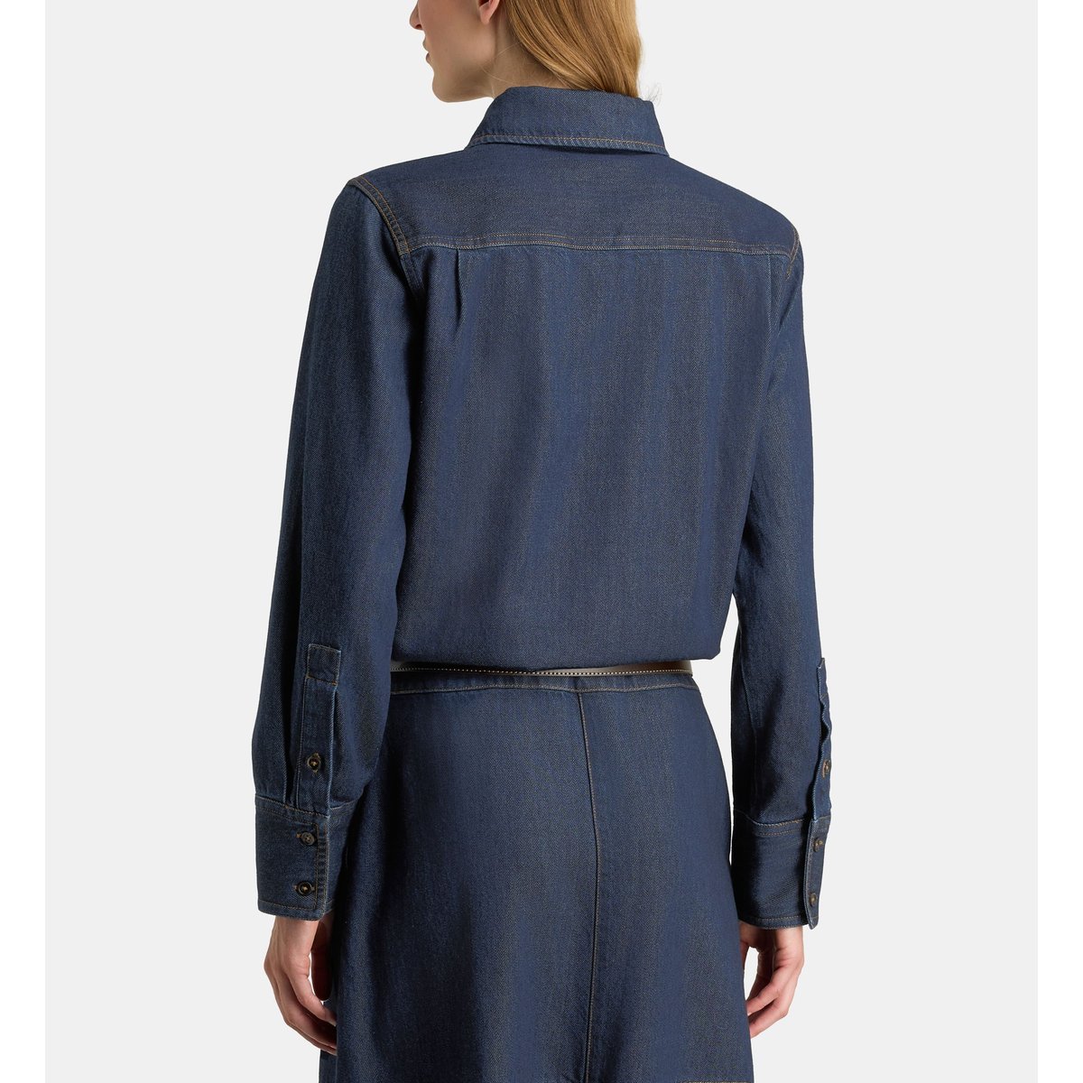 Chemise droite denim florine dnml bleu foncé, GALERIES LAFAYETTE