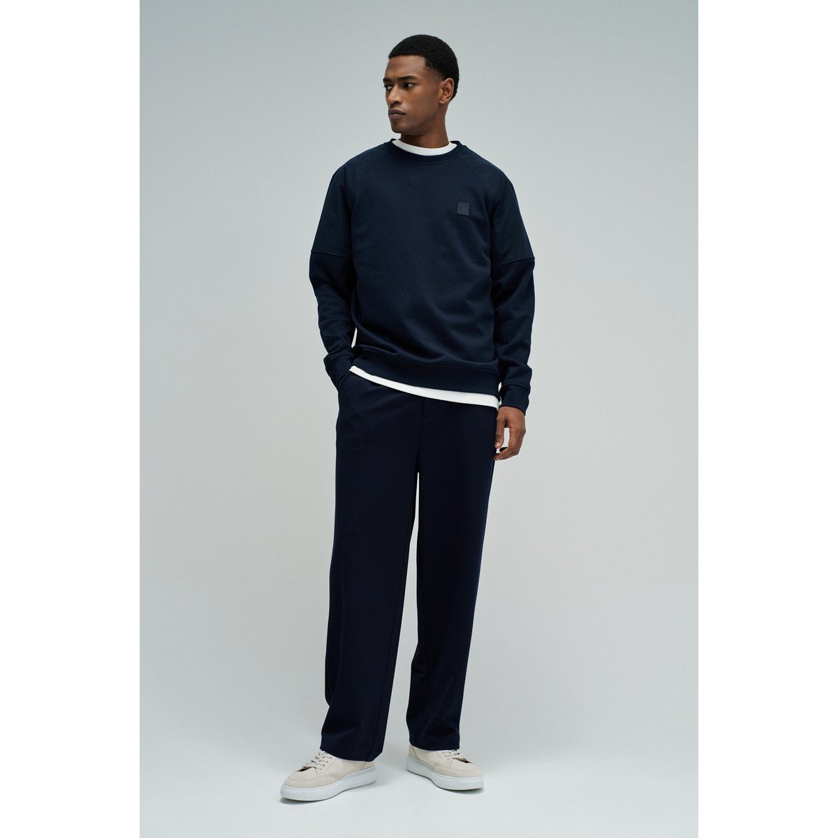 SWEATSHIRT AVEC BRANDING bleu, SALSA JEANS